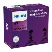 PHILIPS VISIONPLUS H7 12 V 55 W, 2 SZT