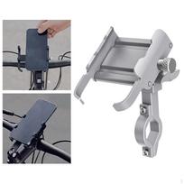 Bike Phone Holder Cell Mount Multiple Angles 720 Rotatable Handlebar Mounting Shockproof for argent