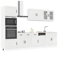 Virtuvinių spintelių komplektas, 7 dalių, Kalmar, balta