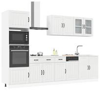 Virtuvinių spintelių komplektas, 7 dalių, Lucca, balta