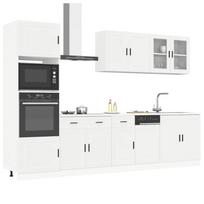Virtuvinių spintelių komplektas, 7 dalių, Porto, balta