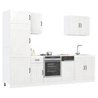 Virtuvinių spintelių komplektas, 7 dalių, Lucca, balta