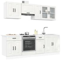 Virtuvinių spintelių komplektas, 8 dalių, Kalmar, balta