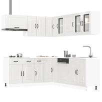Virtuvinių spintelių komplektas, 11 dalių, Kalmar, balta