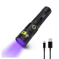 365nm 20W USB įkraunama UV juoda šviesa dervos kietinimui, galinga UV šviesa, IPX4 atspari vandeniui, 2 režimai, aliuminio lydinio konstrukcija, kompaktiška,