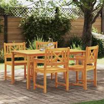 Lauko suolas 4 pcs Natūrali 56 x 55,5 x 90 cm