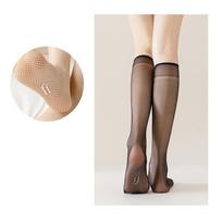 Women Ultra-thin Nylon Stockings Transparent Elasticity Ladies Knee Socks High Quality Long Socks for Women Stocking KTB One size juoda