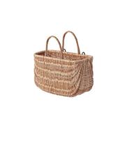 Luggage frame basket BASIL SWING, braided, light brown