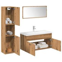 5 dalių vonios baldų komplektas Artisan Oak Engineered Wood