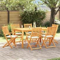 Sulankstoma kėdė su pagalve 6 pcs Balta 49 x 57.5 x 92cm