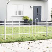 Sodo tvora 8 pcs Balta 13,6 x 0,6 m Miltelinis plienas