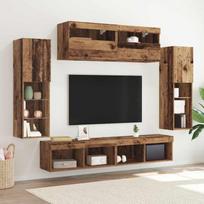 TV spintelių komplektas 6 pcs Sena mediena Apdirbta mediena