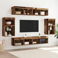 TV spintelių komplektas 8 pcs Sena mediena Apdirbta mediena