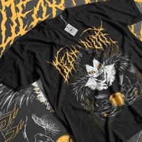 Kira Ryuk T-Shirt Death Note Horror Anime Black Graphic Tee Gift Shirt All Size Unisex T-Shirt XXXXL