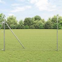Tvora su stulpais Sidabro 1,6 x 10 m Plienas ir PVC