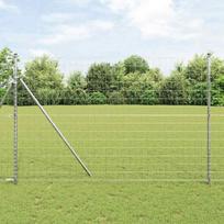 Tvora su stulpais Sidabro 1,6 x 10 m Plienas ir PVC