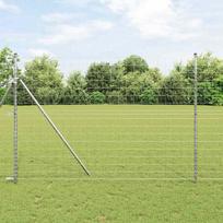 Tvora su stulpais Sidabro 1,6 x 10 m Plienas ir PVC
