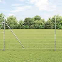 Tvora su stulpais Sidabro 1,6 x 10 m Plienas ir PVC