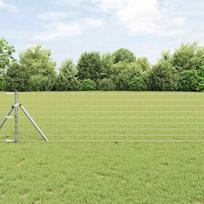 Tvora su stulpais Sidabro 0,6 x 50 m Plienas ir PVC