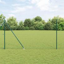 Tvora su stulpais Žalia 1,6 x 10 m Plienas ir PVC