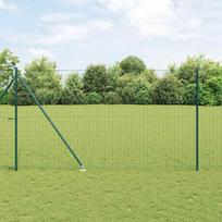 Tvora su stulpais Žalia 1,6 x 10 m Plienas ir PVC