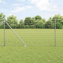 Tvora su stulpais Sidabro 1,2 x 25 m Plienas