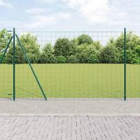 Tvora su stulpais Žalia 1,4 x 10 m Plienas ir PVC