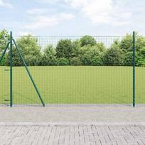 Tvora su stulpais Žalia 1,2 x 25 m Plienas ir PVC