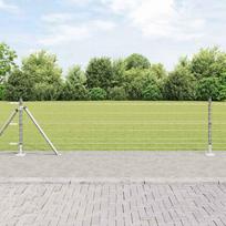 Tvora su stulpais Sidabro 0,6 x 25 m Plienas