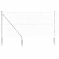 Tvorelės stulpas Sidabro 10 x 1,4 m (60 x 60 mm tinklelis)