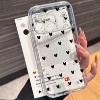 Case For Motorola Moto G32 G22 G53 G52 G30 Edge 40 Pro G71 G72 G73 G60 G60S G9 Play Plus Love Heart Polka Dots Transparent Cover Motorola G60
