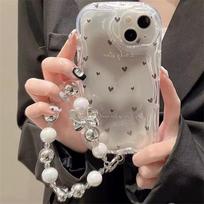 Love Heart Bracelet Chain Case For Xiaomi 15T 17 Pro Max 15 POCO M7 X7 M6 Pro F7 Ultra Red 15 5G 15C 4G INS Flower Holder Cover POCO F7 Ultra 5G