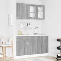 virtuvės komplektas Lyon 4 pcs Pilka Sonoma 80 x 46 x 81,5 cm