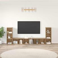 TV spintelių komplektas 4 pcs Amatininkų ąžuolas