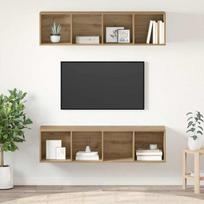 TV spintelių komplektas 2 pcs Amatininkų ąžuolas