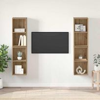 TV spintelių komplektas 4 pcs Amatininkų ąžuolas