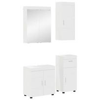 Vonios baldų rinkinys TULUM 4 pcs Balta 60 x 34 x 63 cm