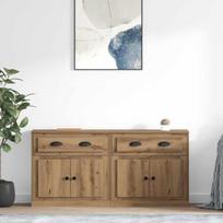 Šoninės lentynos 2 pcs Amatininkų ąžuolas 70 x 35,5 x 67,5 cm