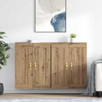 Prikabinama spinta 2 pcs Amatininkų ąžuolas 69,5 x 34 x 90 cm