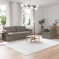Sofos komplektas 2 pcs Taupe 196 x 82 x 85 cm Audinys