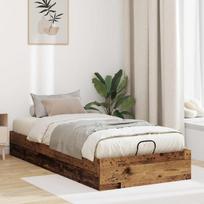 Otomano lovos rėmas su saugykla Senas medis 203 x 90 x 25 cm