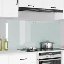 Virtuvės atbraila 2 pcs Balta 70 x 60 cm grūdintas stiklas