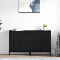Šoninės lentynos 2 pcs Juodas ąžuolas 60 x 35 x 70 cm