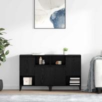 Šoninės lentynos 2 pcs Juodas ąžuolas 60 x 35 x 70 cm