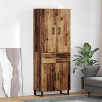 Aukštas spintelė 2 pcs Senovinis medis 69,5 x 34 x 180 cm