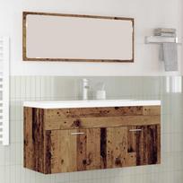 Vonios spintelė Senas medis 100 x 38,5 x 46 cm Apdirbta mediena