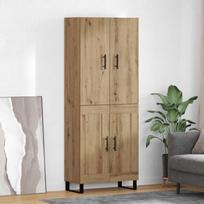 Aukštas spintelė 2 pcs Amatininkų ąžuolas 69,5 x 34 x 180 cm