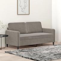 Dvivietė sofa, šviesiai pilkos spalvos, 140cm, aksomas
