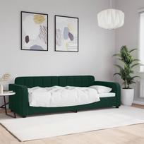 Sofa, tamsiai žalios spalvos, 80x200cm, aksomas