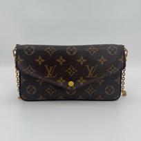 [Pre-Owned] Felicie Pochette Classic Monogram Coated Canvas And Leather Three-In-One Chain Bag - Very Good #CLW3GJ ONE SIZE
